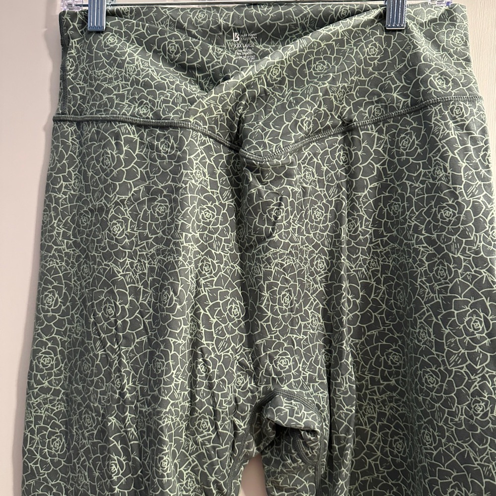 Buffbunny collection Siren Leggings Eden Green Print XXXL